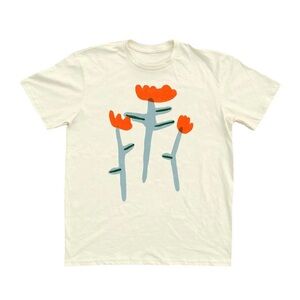 Yarrow Goods Poppy Graphic Tee - Cream - XL